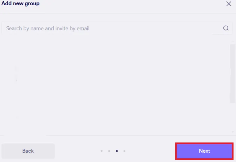 Adding a New Group - Step 4