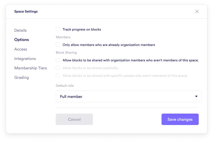 Progress Tracking – Enable Option